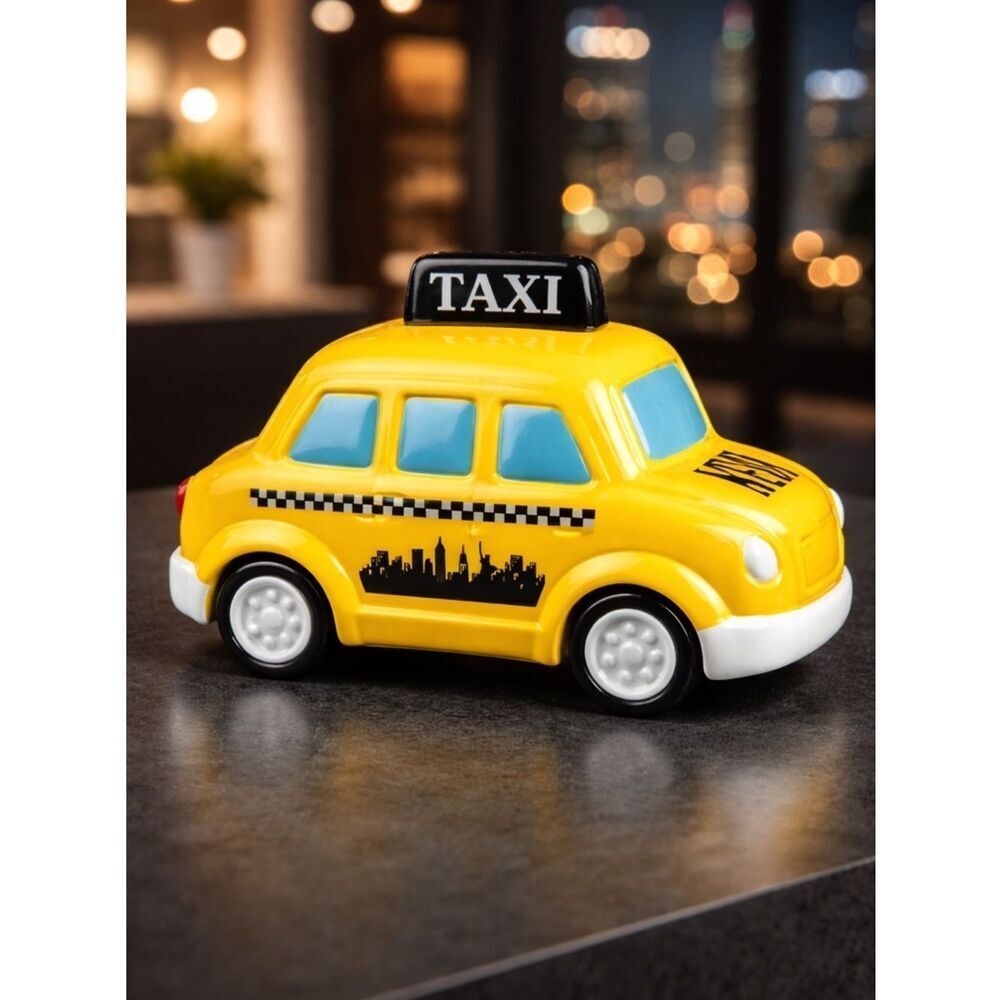 Vintage Ceramic New York City Yellow Taxi Cab Bank
